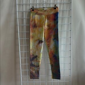 Women’s Brasil Fun Lion Funky Print Leggings Size Small